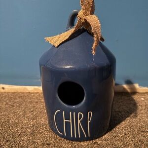 Rae Dunn Blue 'Chirp' Birdhouse